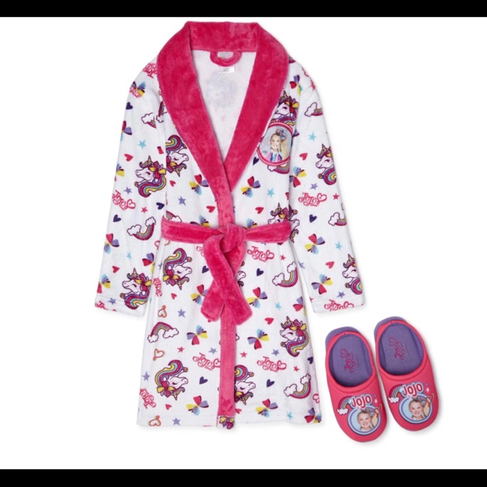 Jojo siwa robe and slippers